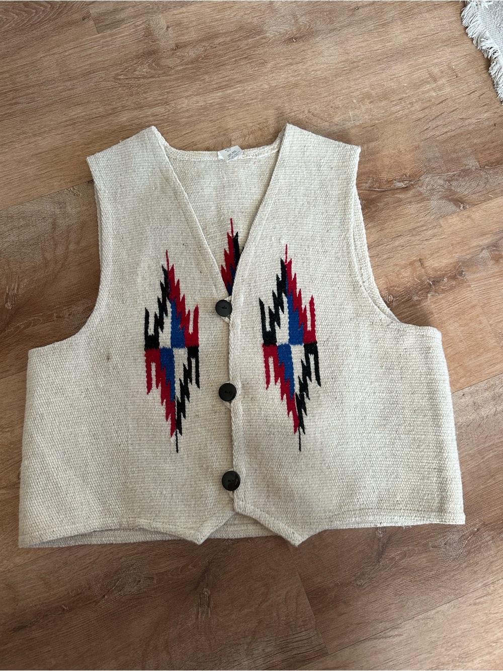 Molina Cream Wool Knit Vest